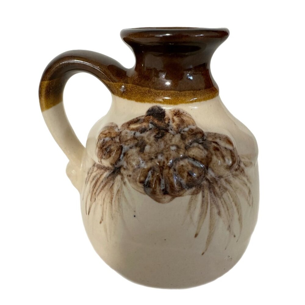 Dekrech Originals Ceramic Syrup Jug Made in USA 5.75” Handcrafted Vintage